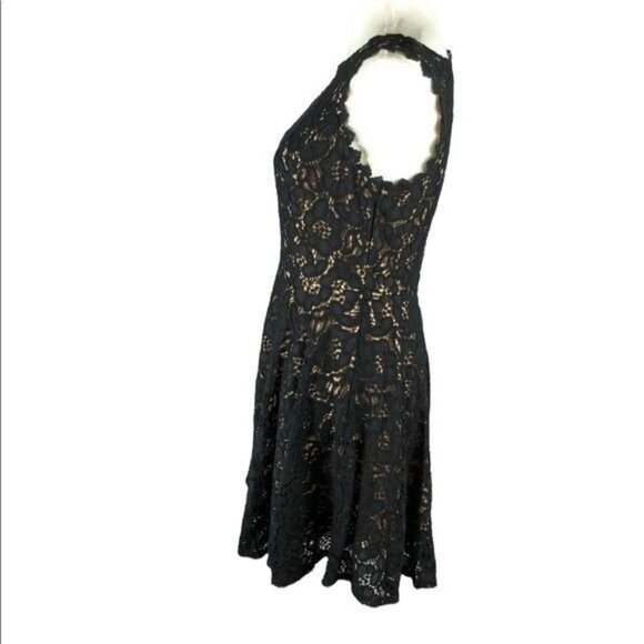 Jodi Kristopher Black Lace Overlay Sleeveless Dressy Occasion Dress size 11 - Picture 3 of 10